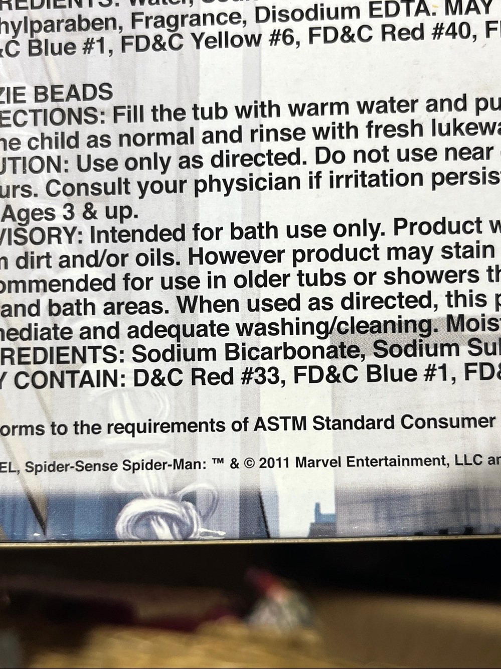 Marvel Spider-Man 2011 Secret Bath Lab Bubble Bath Fizzy Goggles Microscope Kit - Picture 12 of 12